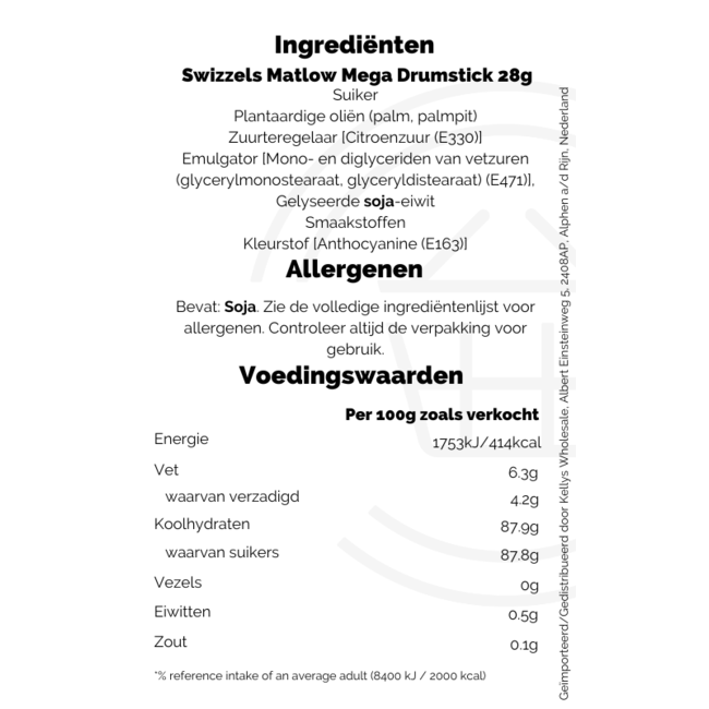 Swizzels/Matlow Drumstick Mega Lolly 36x28g