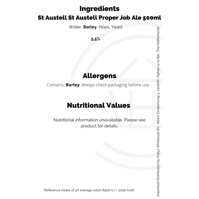 St Austell Proper Job Ale 8x500ml