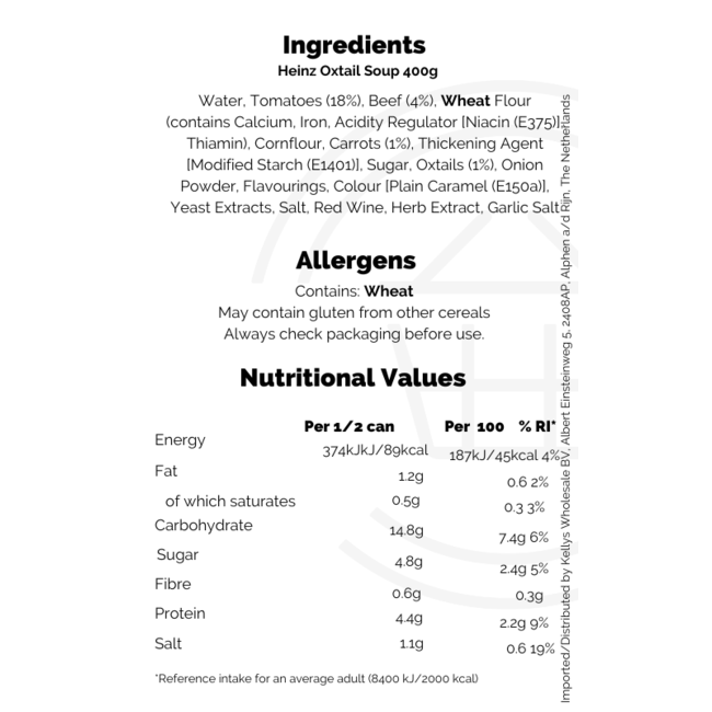Heinz Oxtail Soup 12x400g