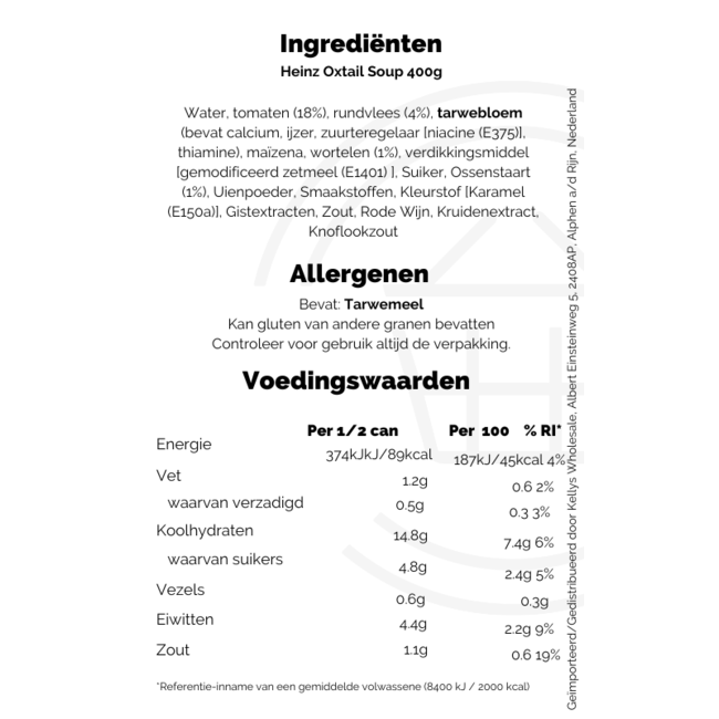 Heinz Oxtail Soup 12x400g