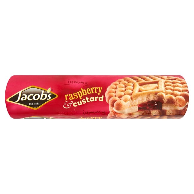 Jacob's Jacob's Raspberry & Custard Creams 24x200g BBD: 10-07-2024