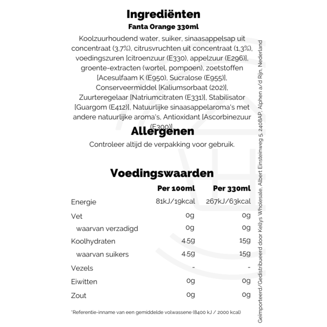 Fanta Orange 24x330ml