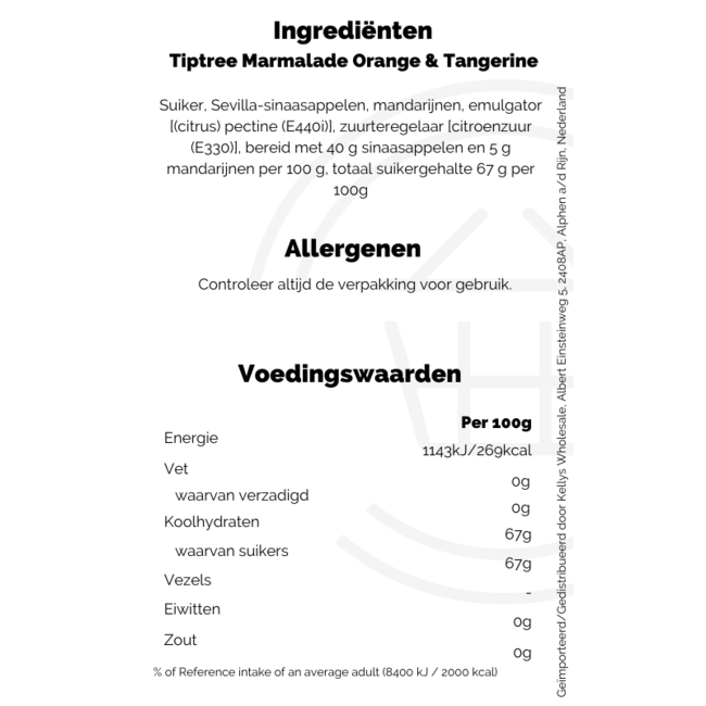 Tiptree Orange & Tangerine 6x340g