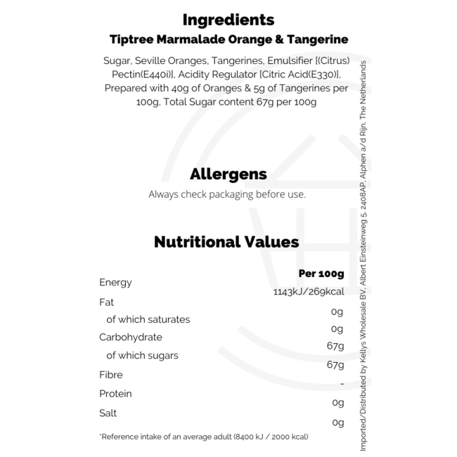 Tiptree Orange Marmalade 6x340g