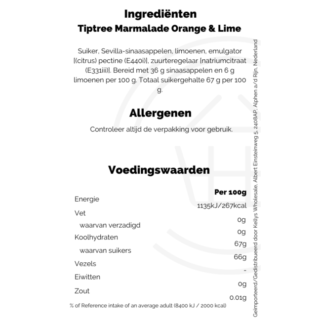 Tiptree Orange & Lime 6x340g