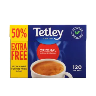 Tetley Tetley Tea Original 50% free 6x120's
