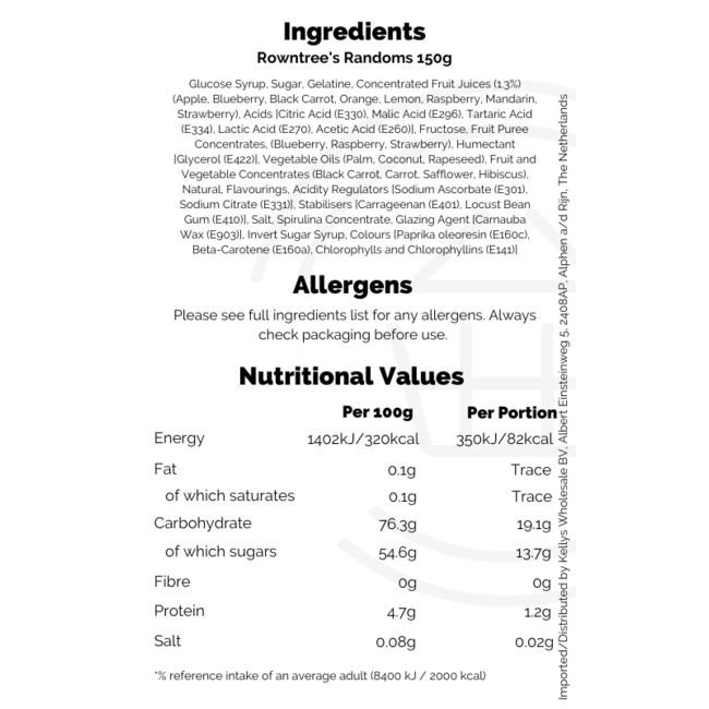 Rowntree's Randoms Pouch 9x150g