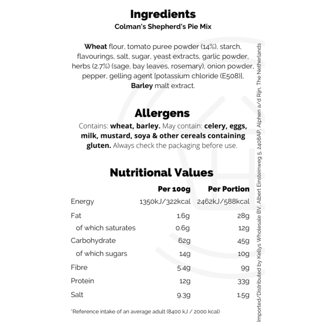 Colman's Shepherd's Pie Mix 16x50g