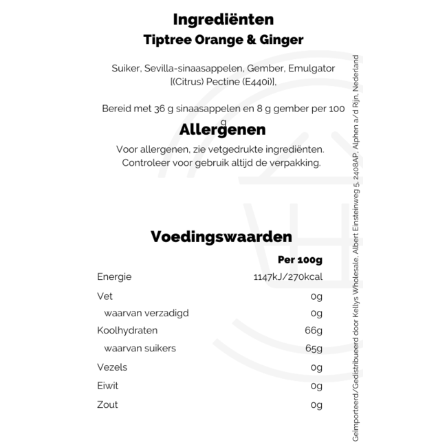Tiptree Orange & Ginger 6x340g