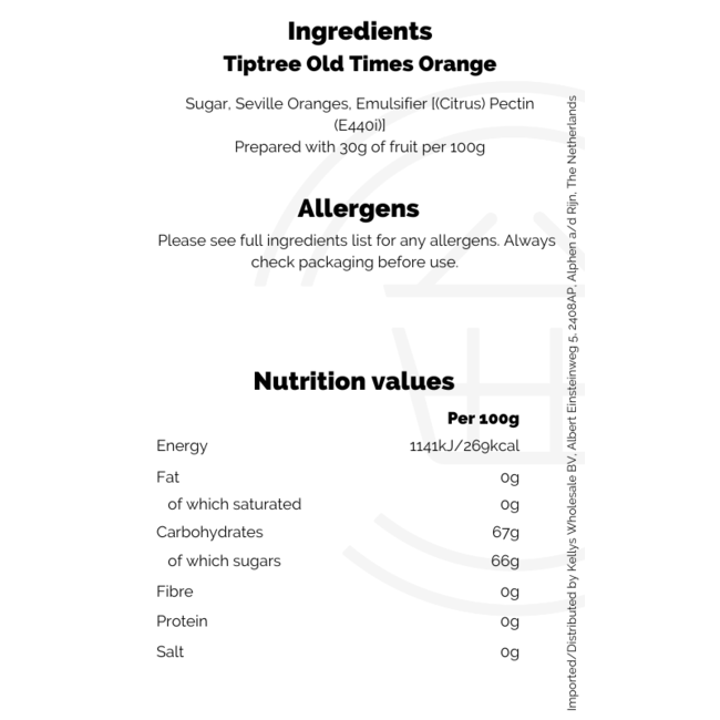 Tiptree Old Times Orange 6x340g