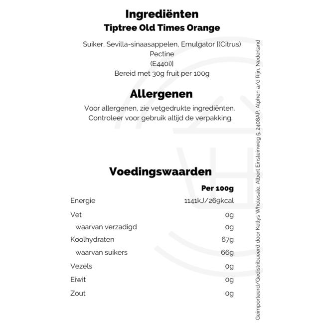 Tiptree Old Times Orange 6x340g