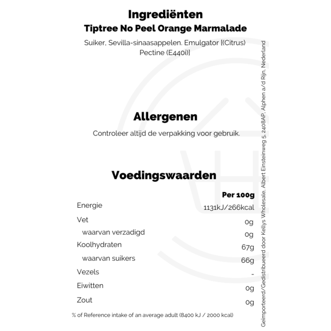 Tiptree No Peel Orange 6x340g
