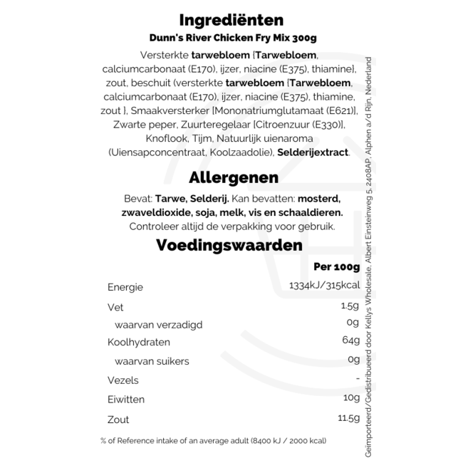 Dunn's River Chicken Fry Mix 6x300g