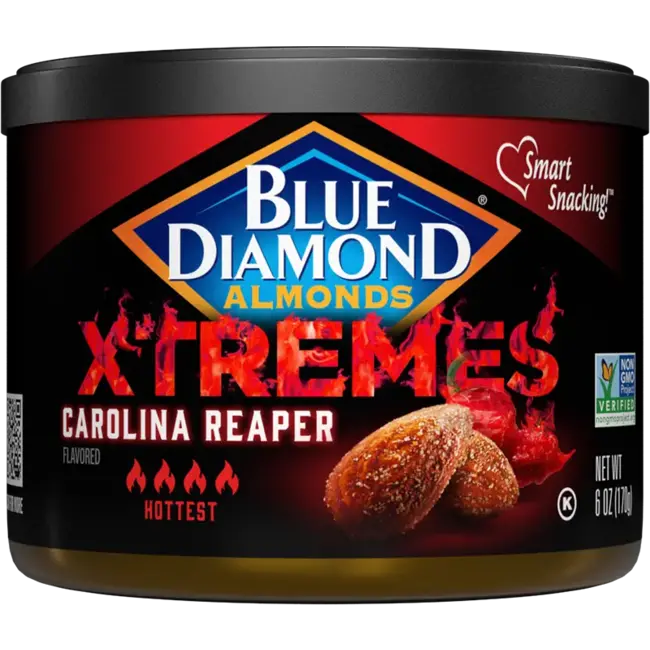 Blue Diamond Blue Diamond Xtremes Carolina Reaper 12x170g Almond Nuts