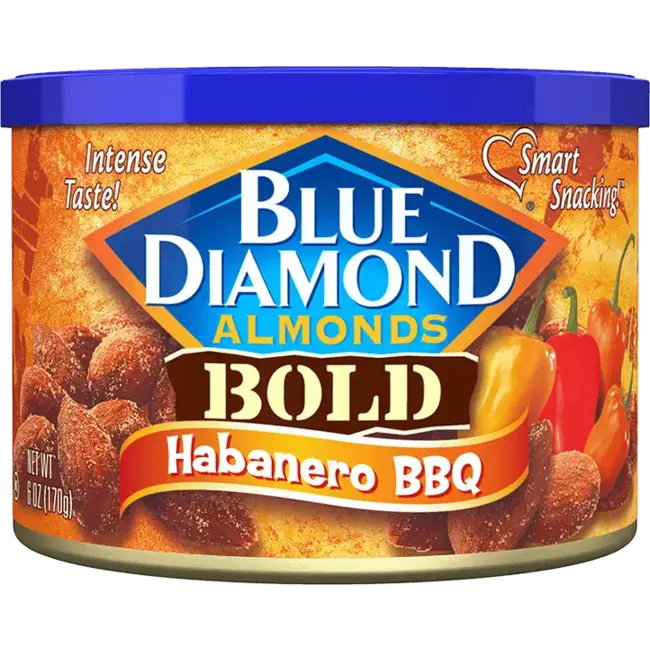 Blue Diamond Blue Diamond Bold Habanero BBQ 12x170g Almond Nuts