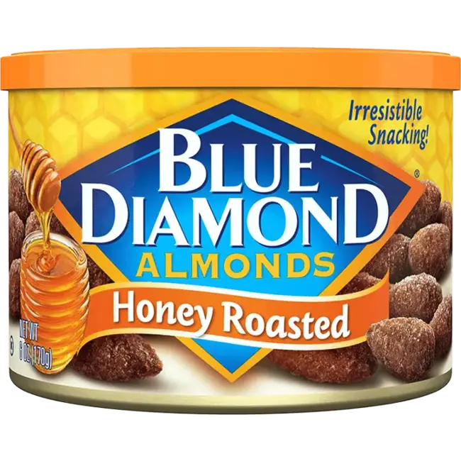 Blue Diamond Blue Diamond Honey Roasted 12x170g Amandel noten