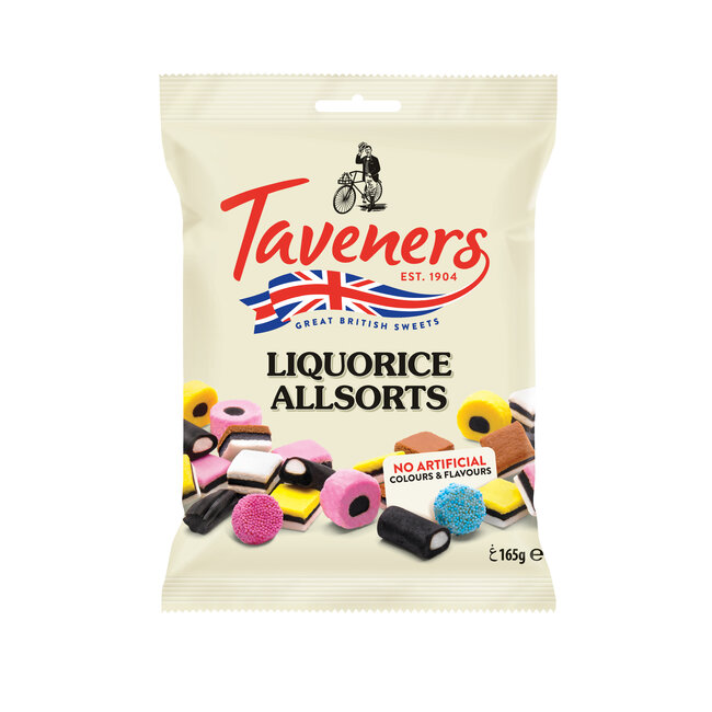 Taveners Taveners Liquorice Allsorts 12x165g