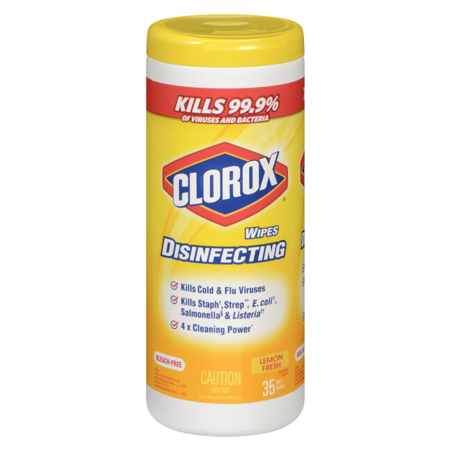 Clorox Disinfecting Wipes Lemon Fresh 12x35ct