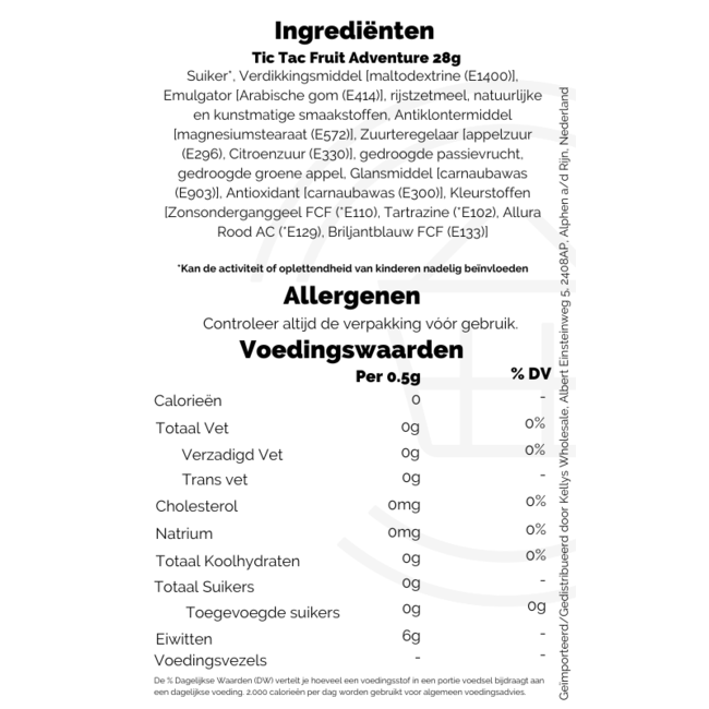 Tic Tac Fruit Adventure 12x28g
