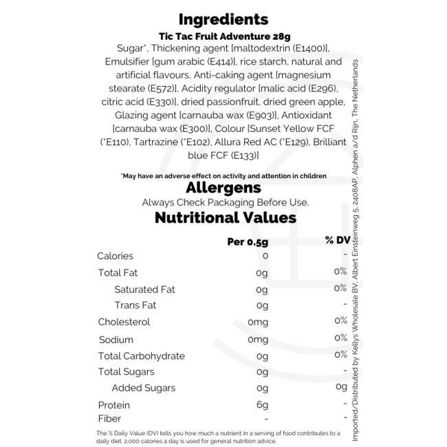 Tic Tac Fruit Adventure 12x28g