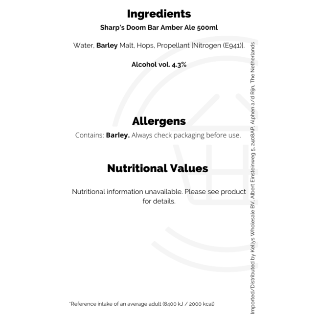 Sharp's Doom Bar ABV4.3% 8x500ml
