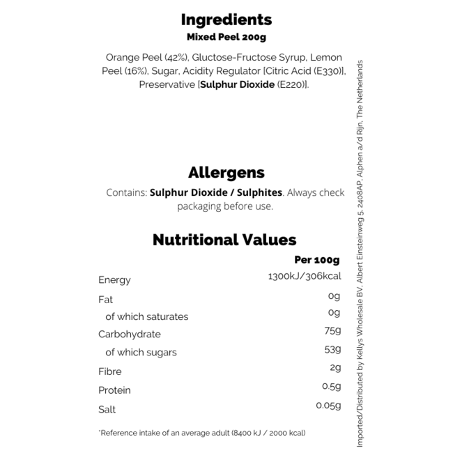 Mixed Peel 12x200g