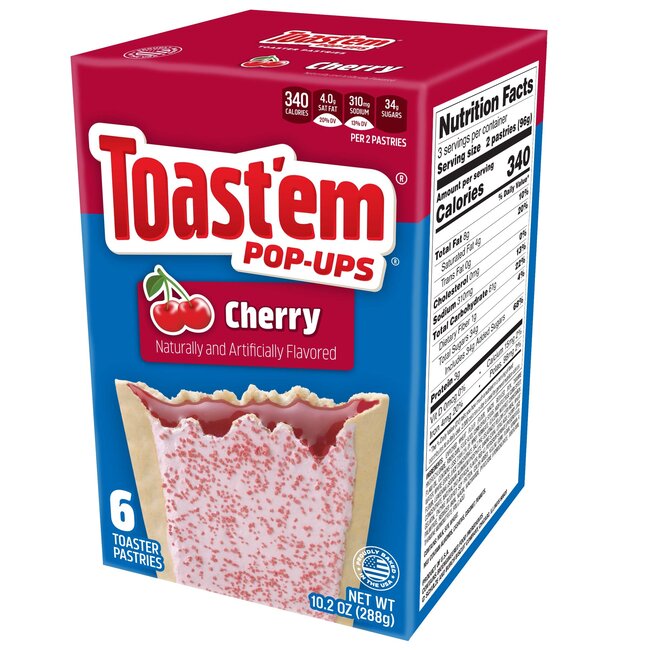 Toast'em Toast'em Pop-Ups Frosted Cherry 12x288g
