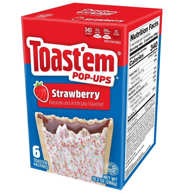 Toast'em Toast'em Pop-Ups Frosted Strawberry 12x288g