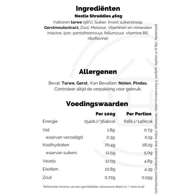 Nestle Shreddies 10x460g