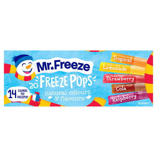 Mr. Freeze Mr. Freeze Assorted Freeze Pops 8x (20x45ml)