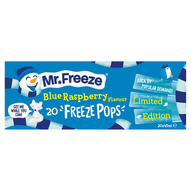 Mr. Freeze Mr. Freeze Blue Raspberry Freeze Pops 8x (20x45ml)