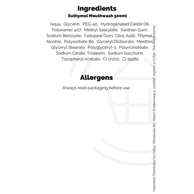 Euthymol Mouthwash 6x500ml