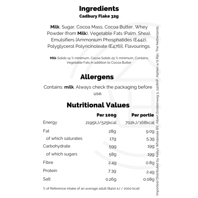 Cadbury Flake Bar 48x32g