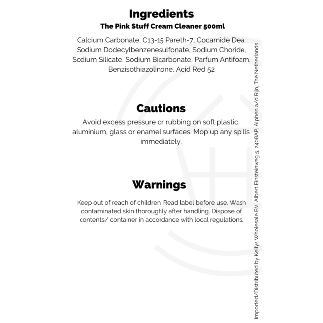 The Pink Stuff Cream Cleaner 12x500ml