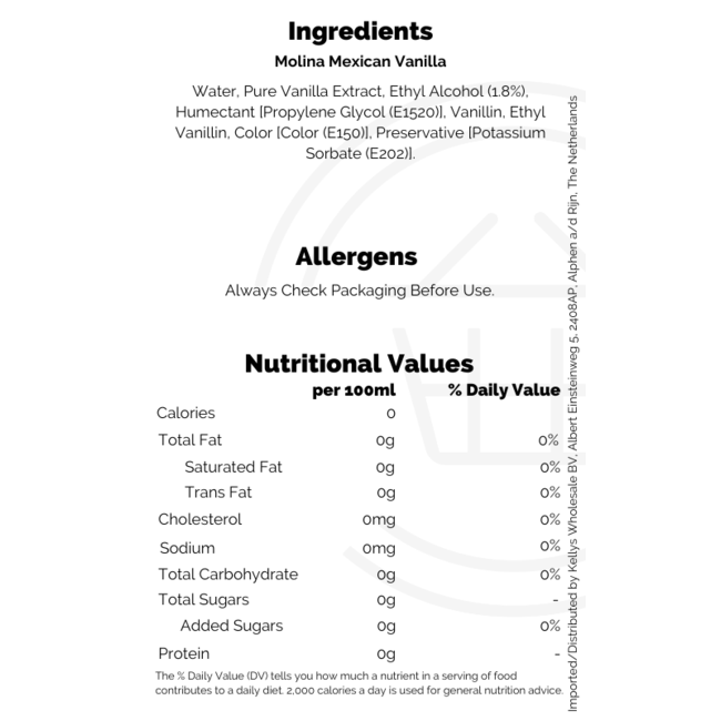 Postr Molina Vanilla 24x250ml
