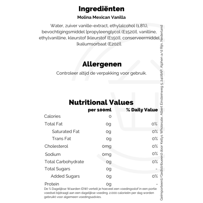Postr Molina Vanilla 24x250ml