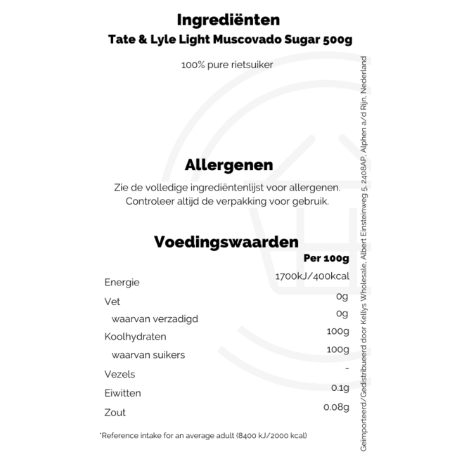 Tate & Lyle Light Muscovado Sugar 10x500g