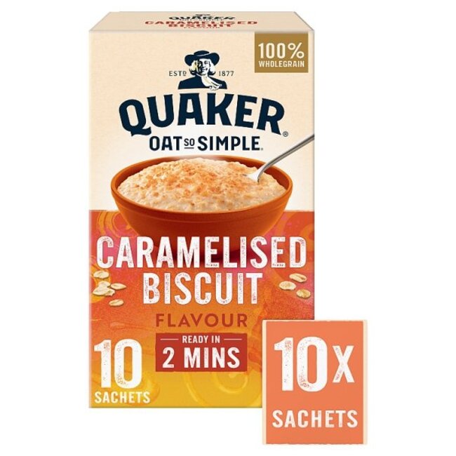 Quaker Oat So Simple Caramelised Biscuit 6x10x33.4g