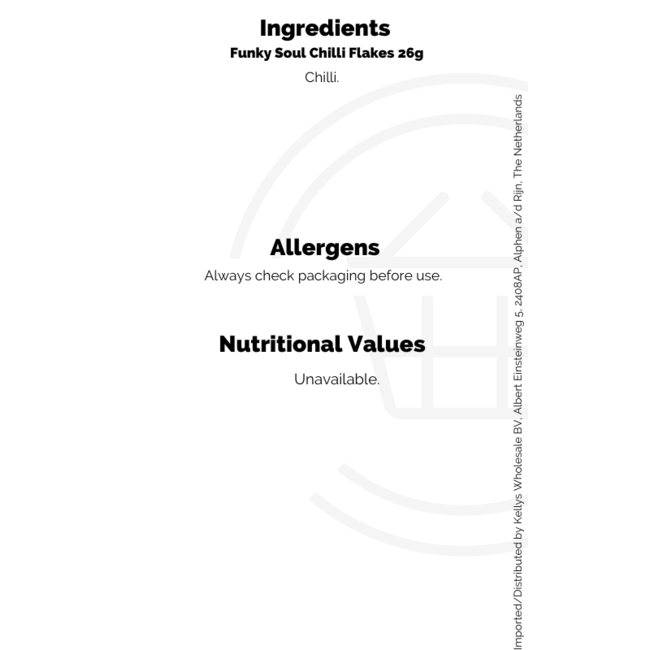 Funky Soul Chilli Flakes 6x26g