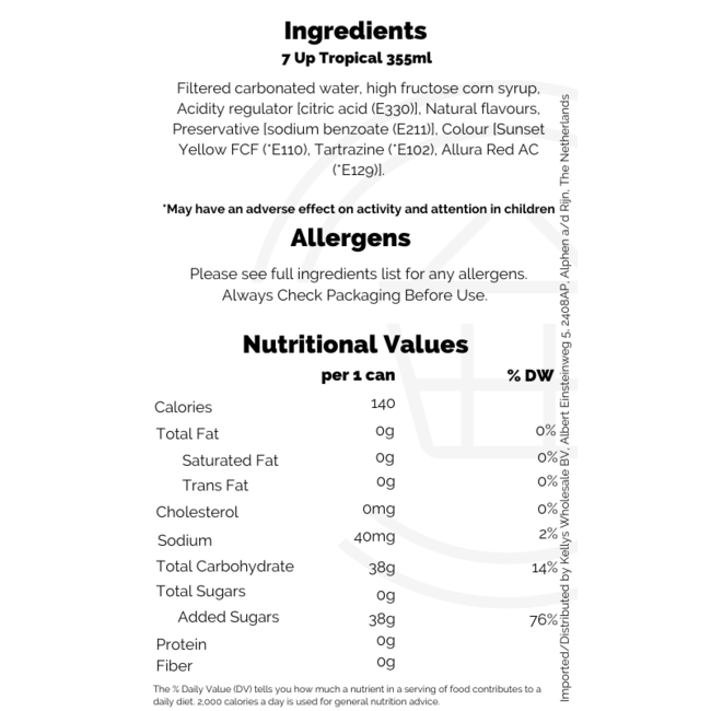7 Up Tropical 12x355ml