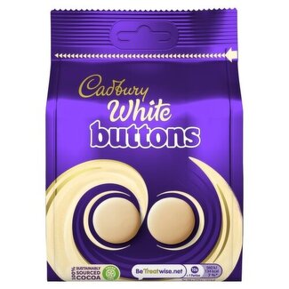 Cadbury  Cadbury White Giant Buttons 10x100g