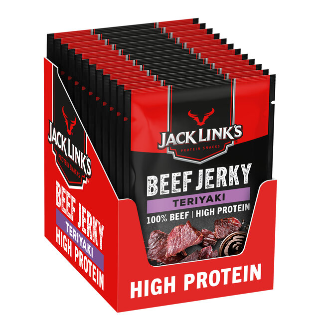 Jack Link's Beef Jerky Teriyaki 12x25g