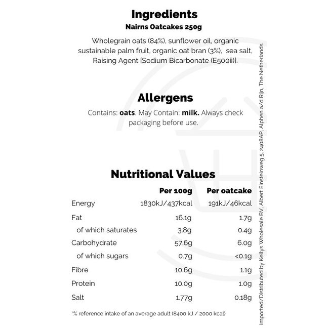 Nairn's  Scottish Oatcakes 12x250g