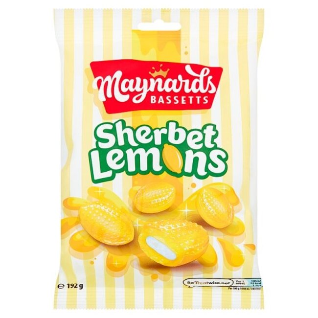 Maynards Sherbet Lemons 12x192g