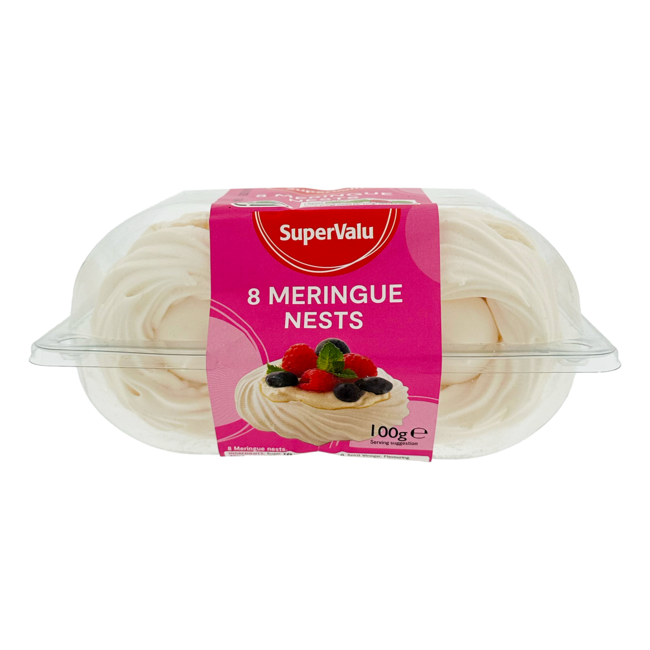 Supervalu Meringue Nests 9x100g