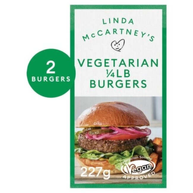 Linda McCartney 2 Quarter Pounder Burgers 9x227g