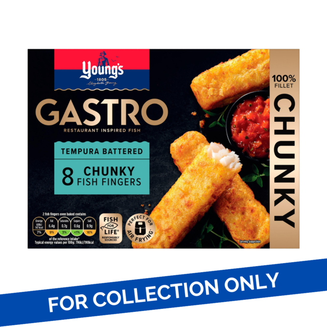 Young's Young's Gastro Battered Fish Fingers 8x320g