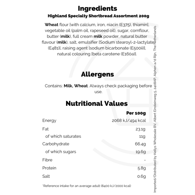 Highland Specialty Shortbread Assortment 24x200g