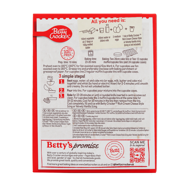 Betty Crocker Red Velvet Cake Mix 6x425g