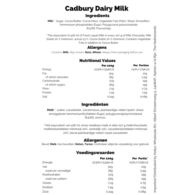 Cadbury Stocking Selection Box 10x174g